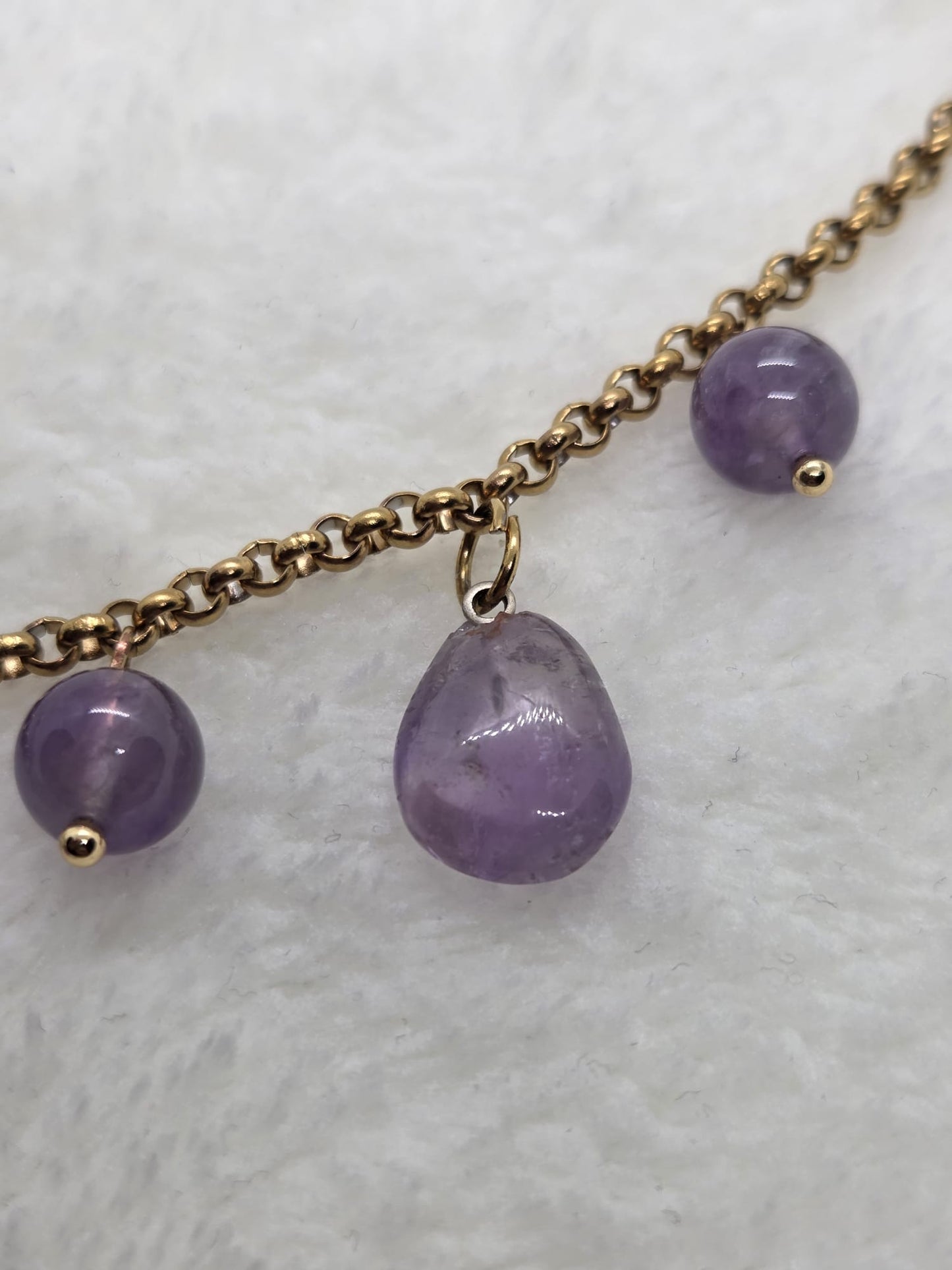 Statementketting Amethist
