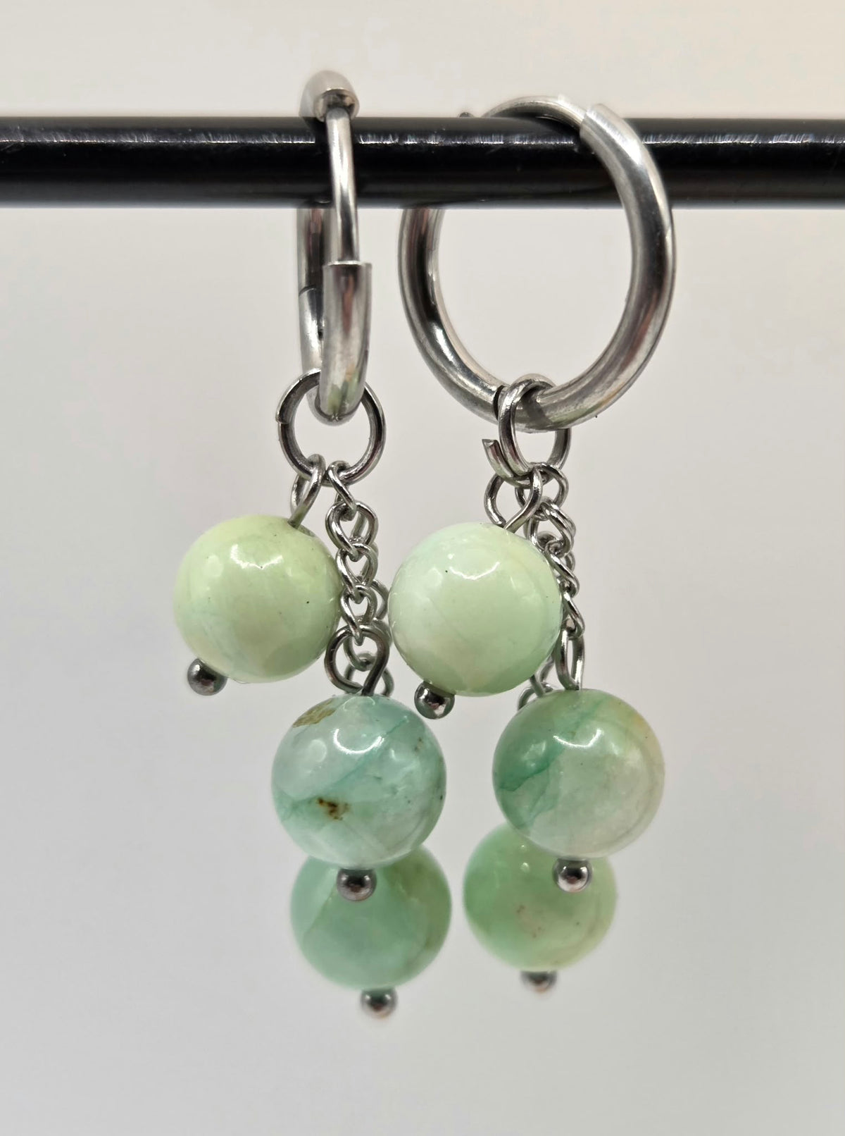 Oorbellen Chrysopraas