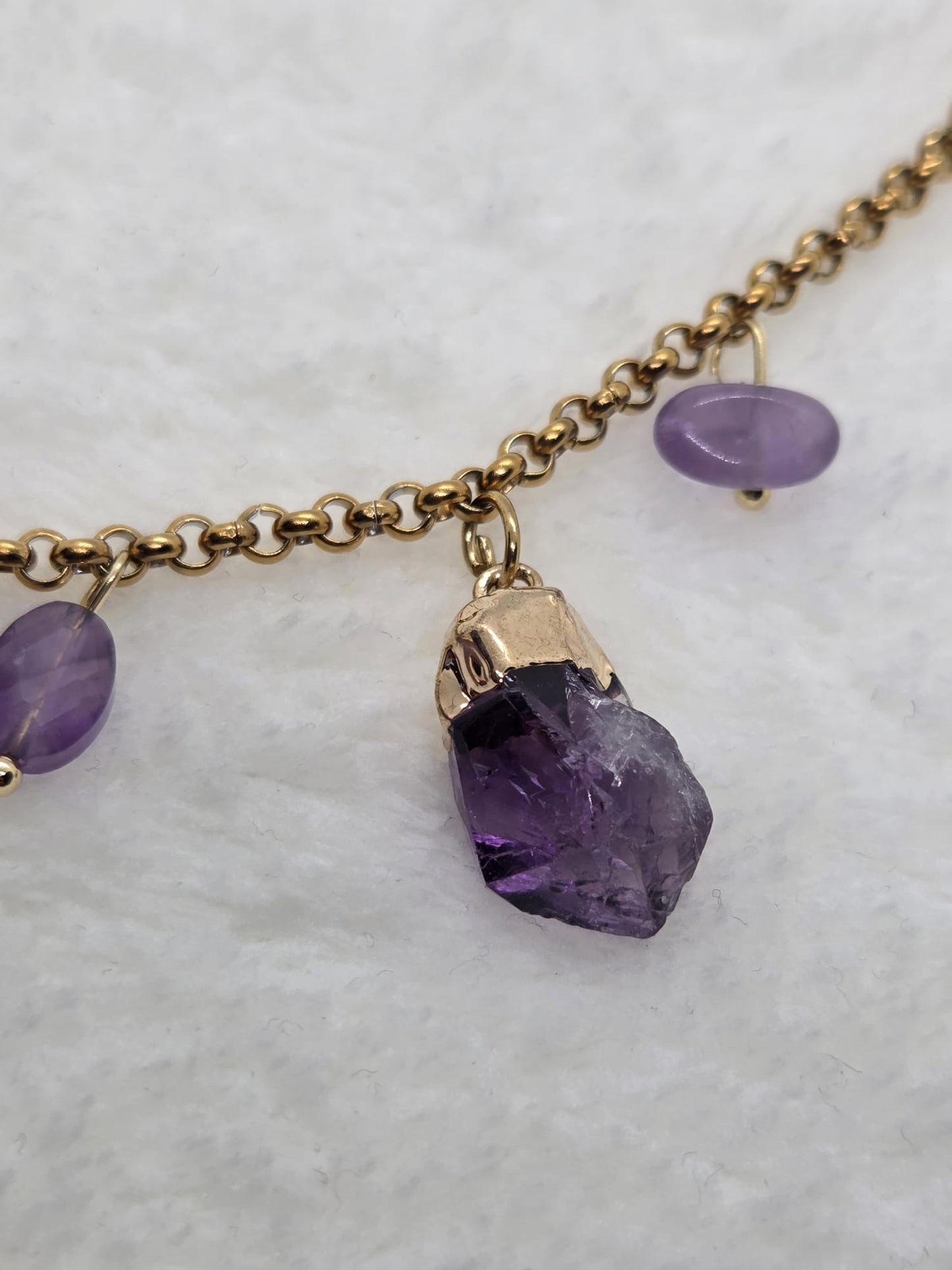 Statementketting Amethist