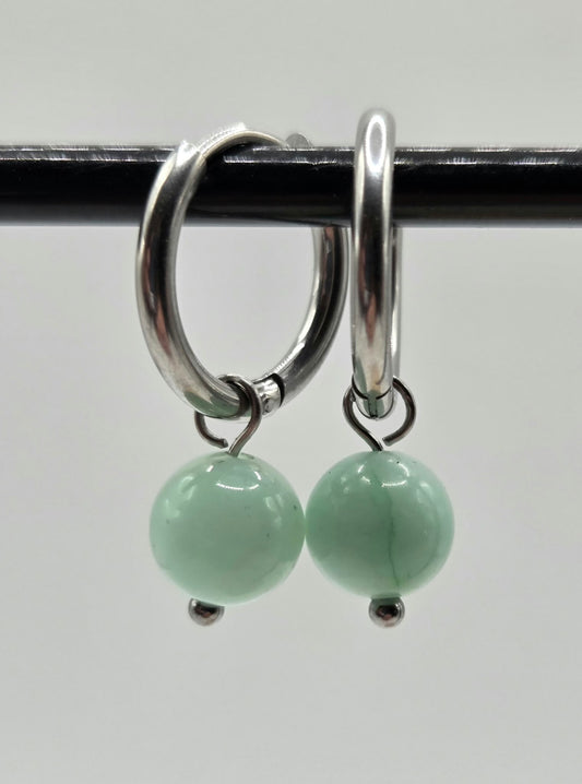 Oorbellen Chrysopraas