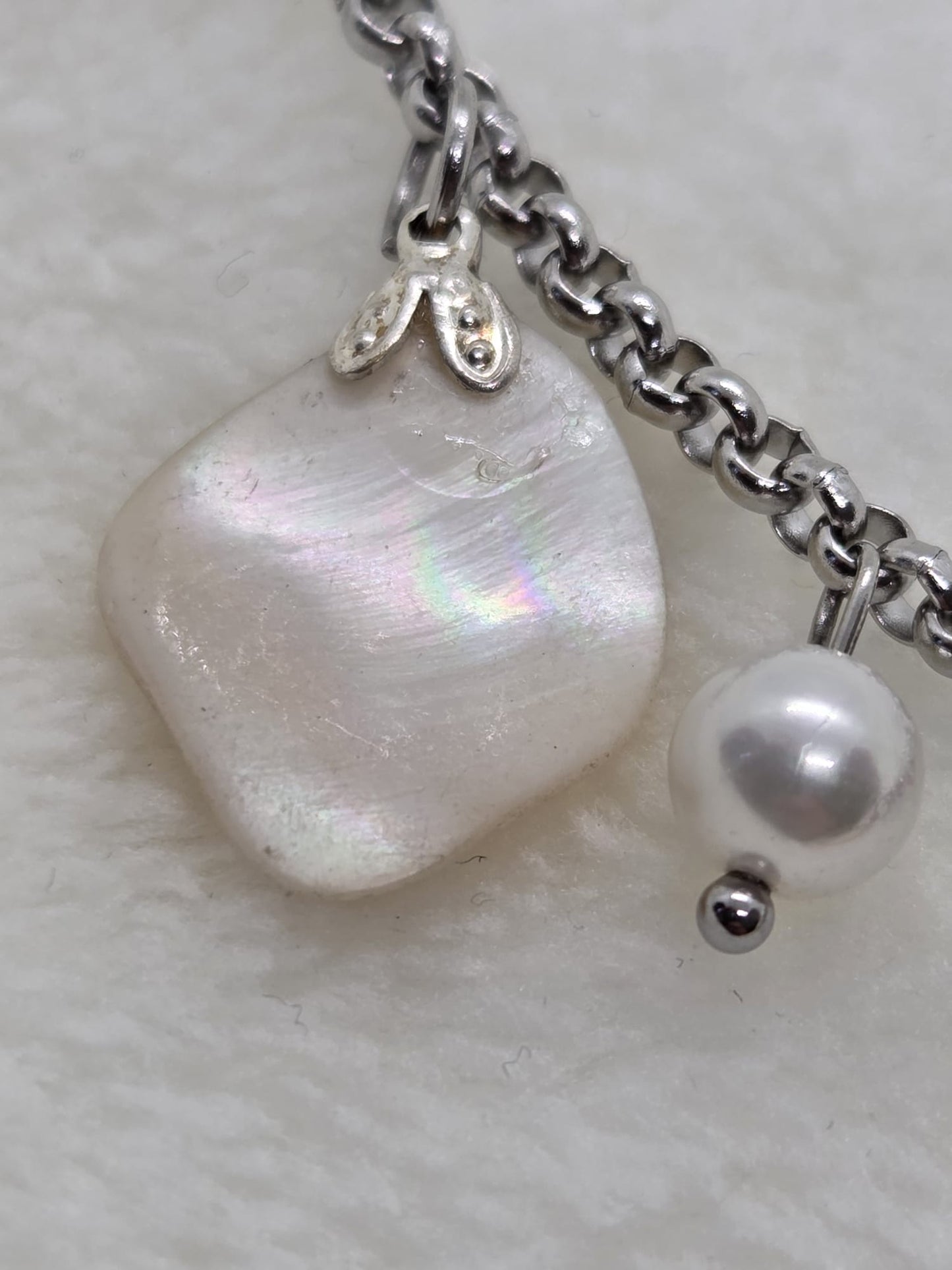 Statementketting Parel en Parelmoer