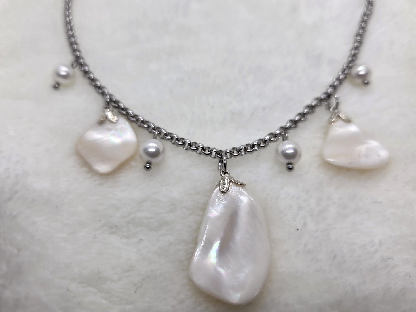 Statementketting Parel en Parelmoer