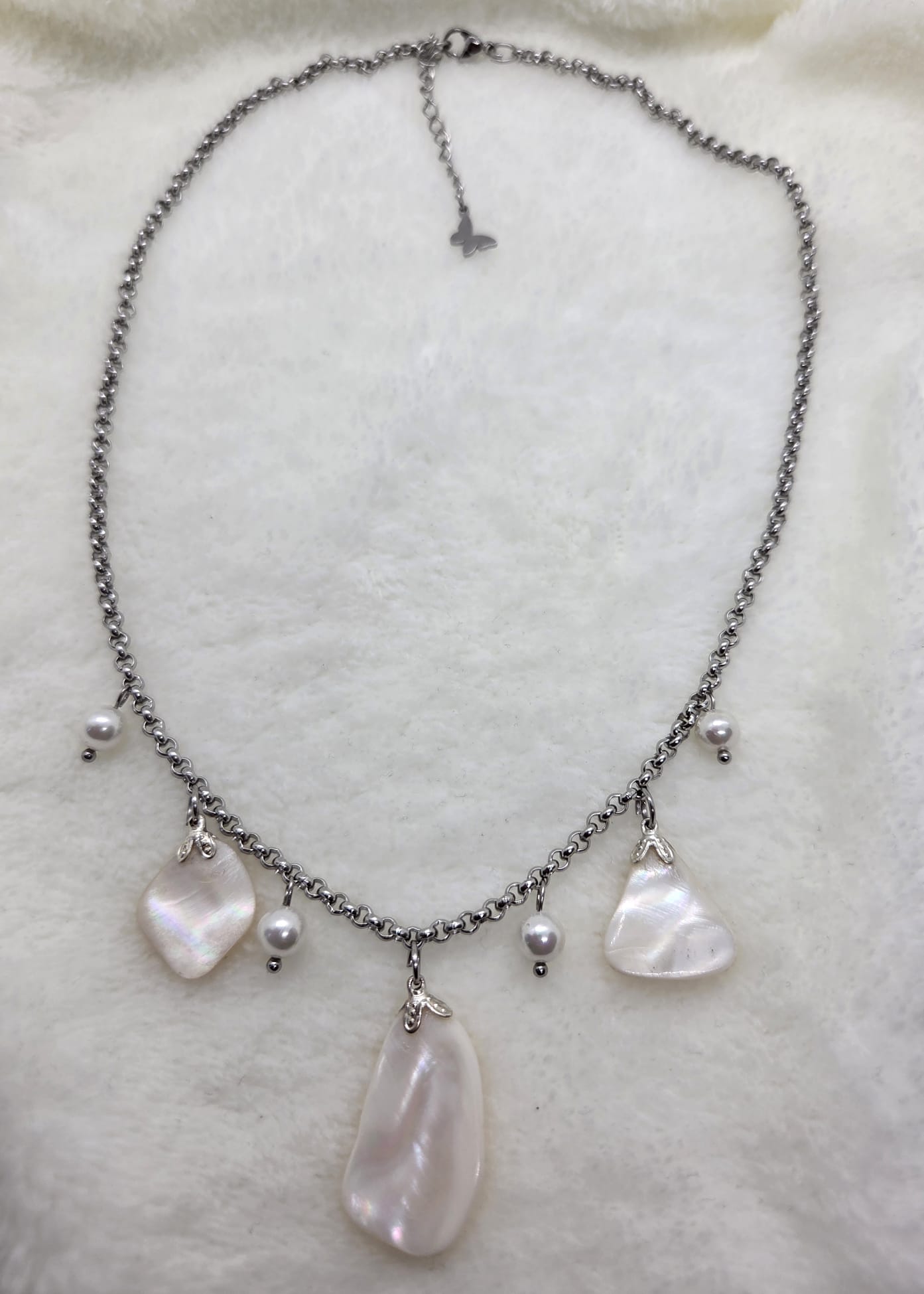 Statementketting Parel en Parelmoer