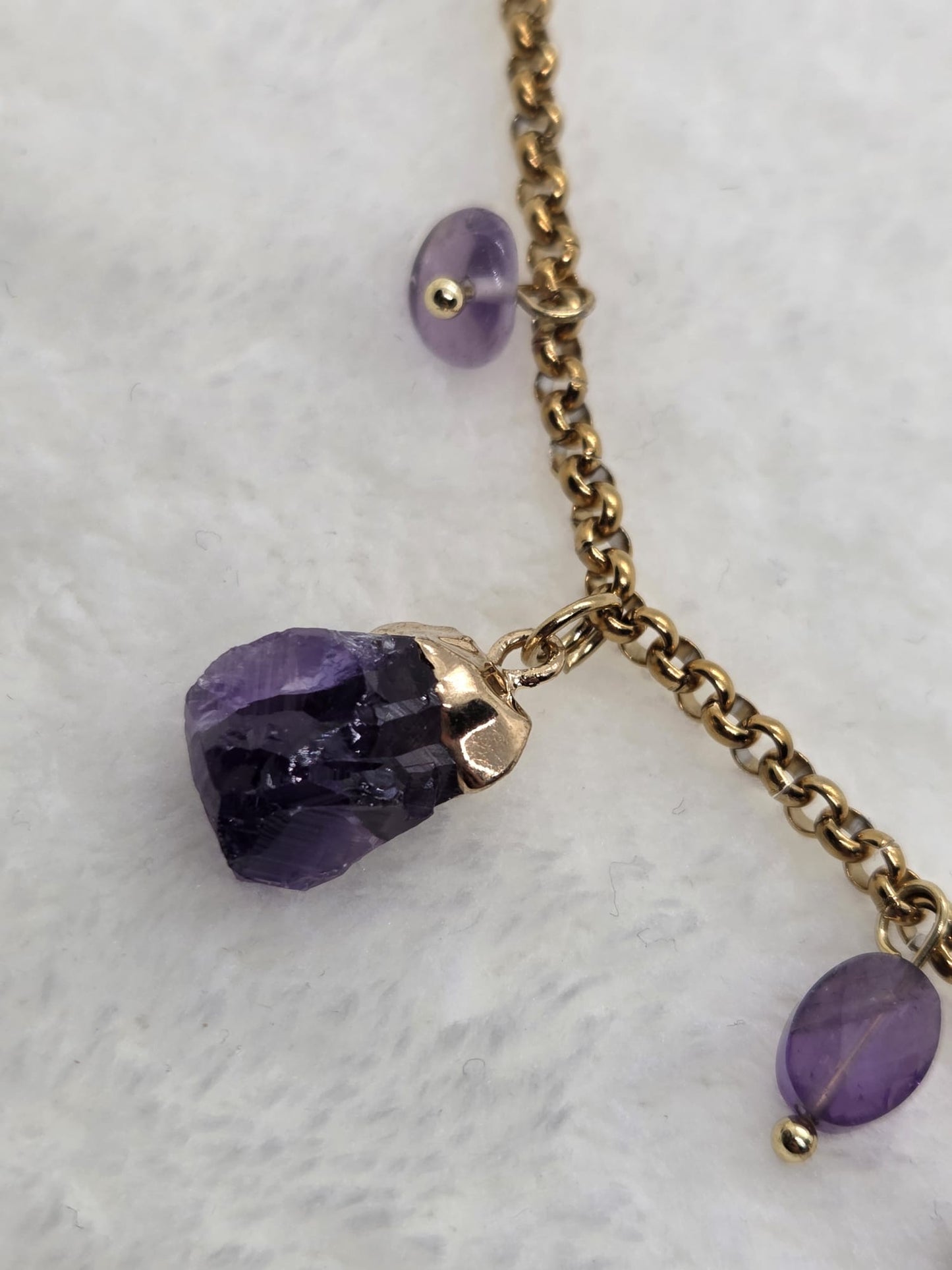 Statementketting Amethist