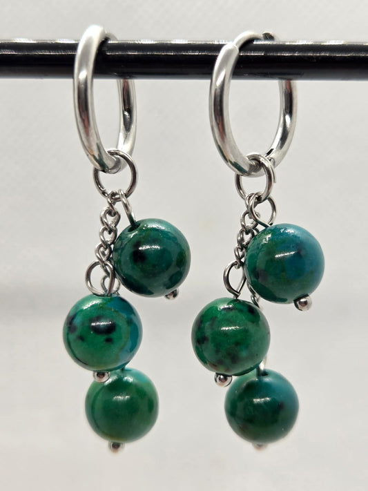 Oorbellen Chrysocolla