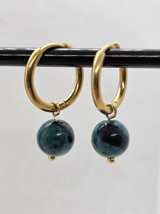 Oorbellen Chrysocolla