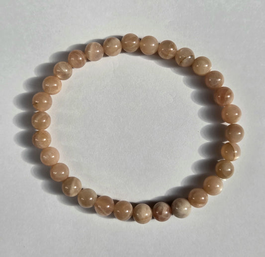 Armband Perzik Maansteen