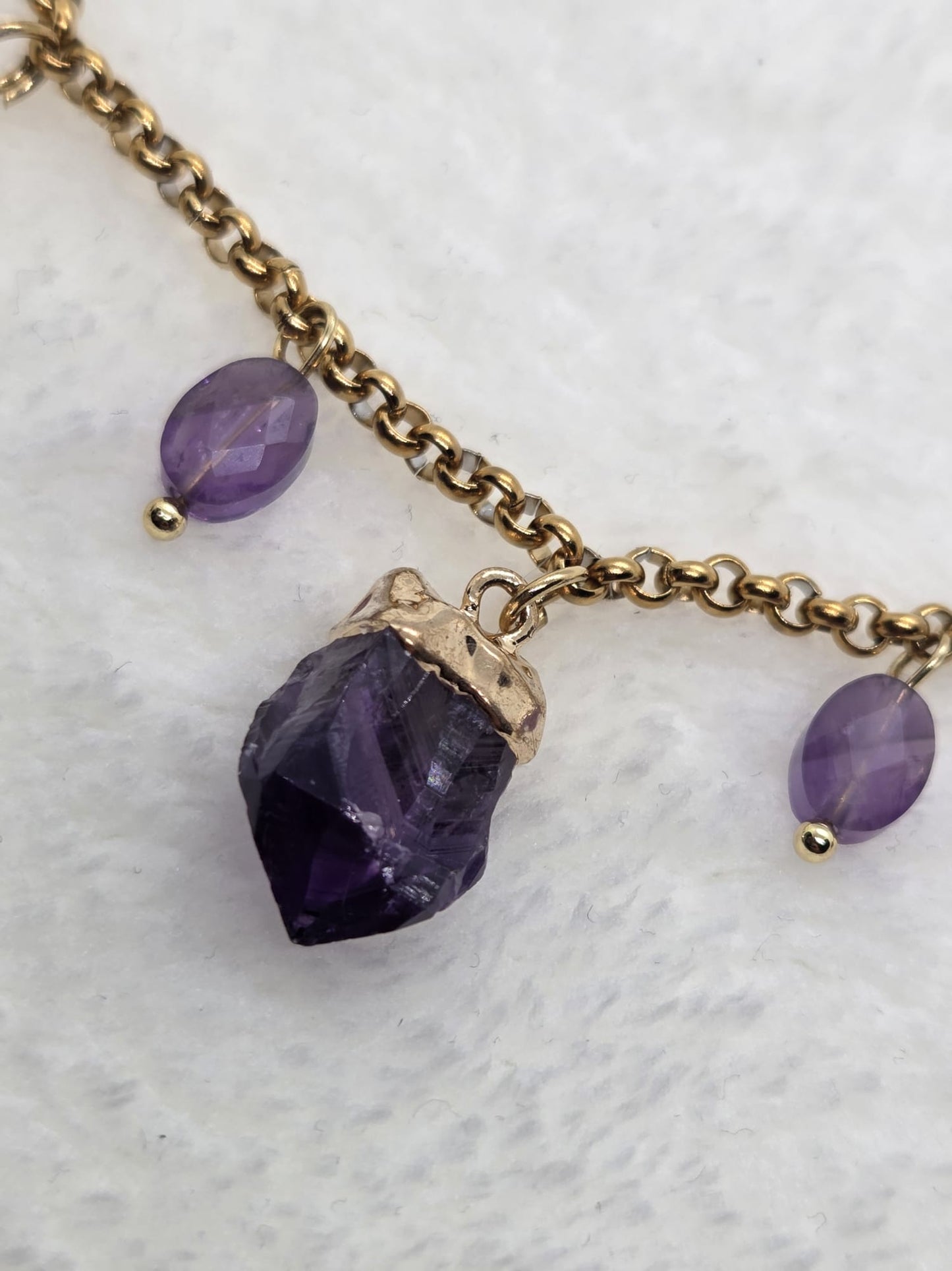 Statementketting Amethist